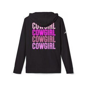 Trendy Cowgirl Fleece Hoodie for Casual Wear